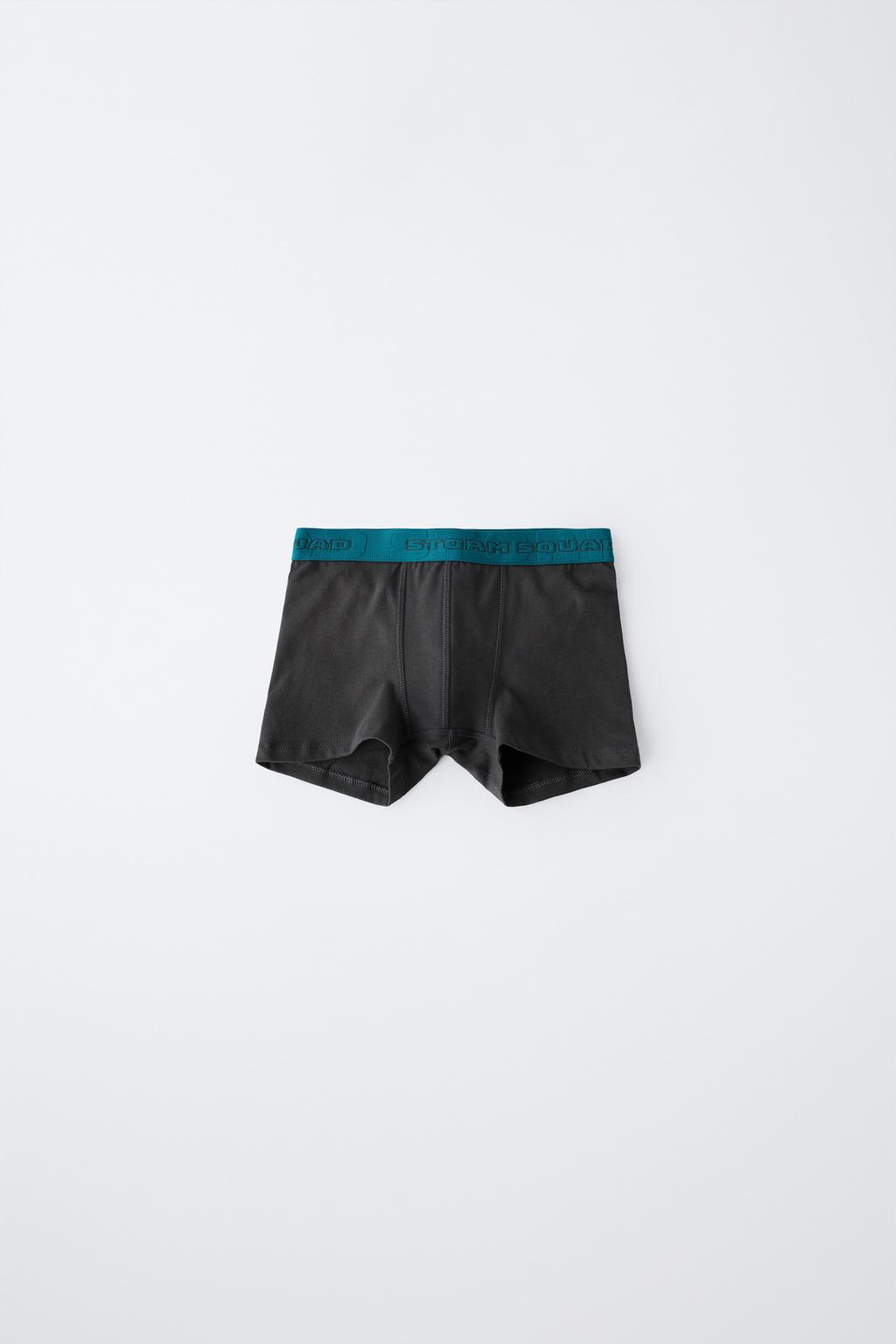 6-14 ЛЕТ/ НАБОР ИЗ ТРЕХ ТРУСОВ-БОКСЕРОВ С ТИСНЕНЫМ ТЕКСТОМ