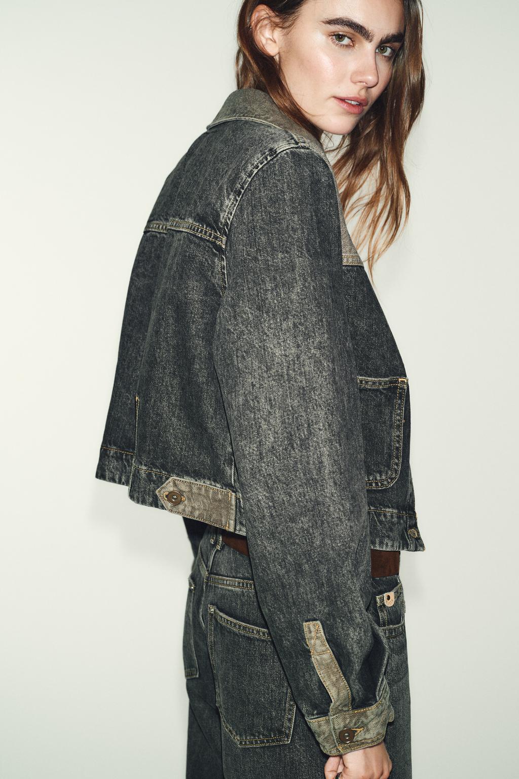 КОМБИНИРОВАННАЯ ДЖИНСОВАЯ КУРТКА Z1975