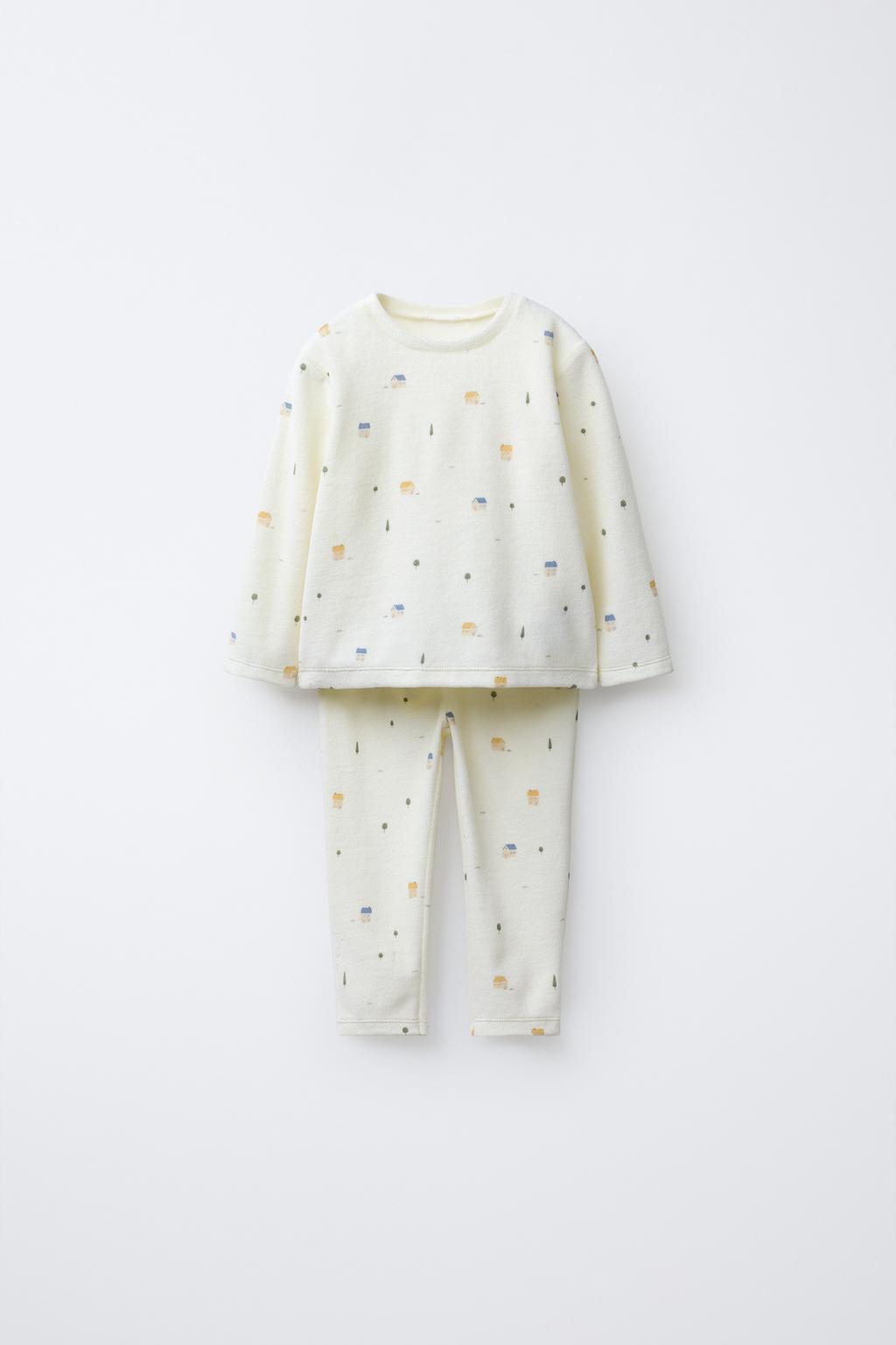 Пижама из велюра для дома, 1 1/2-6 лет