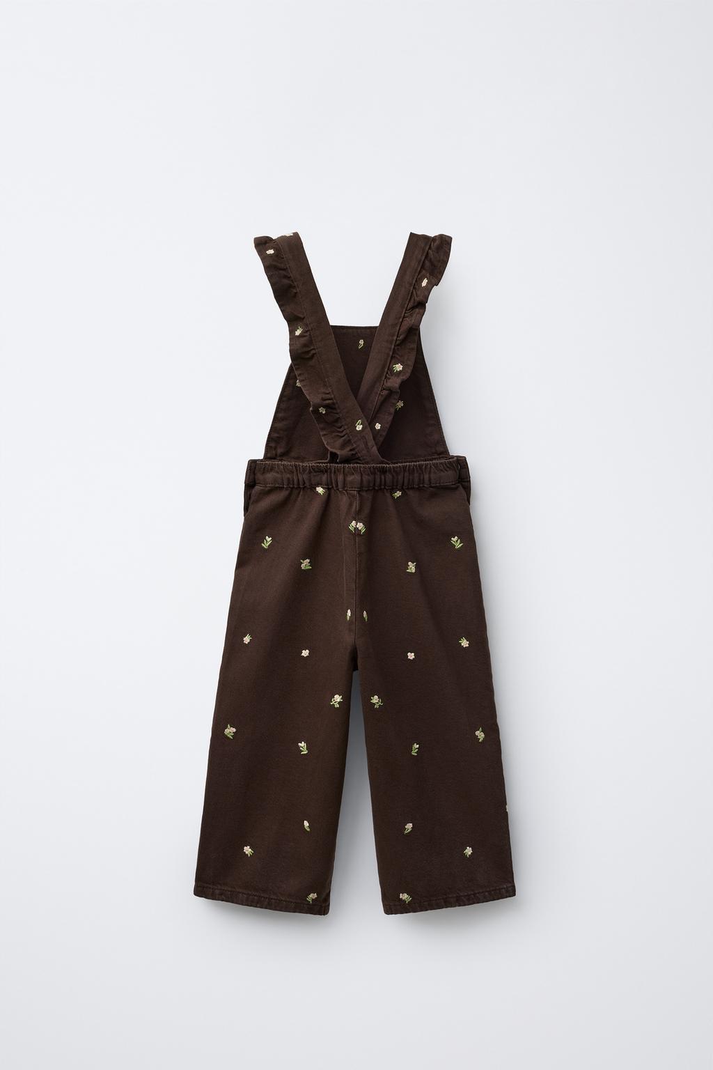 ДЛИННЫЙ КОМБИНЕЗОН С ВЫШИТЫМИ ЦВЕТАМИ