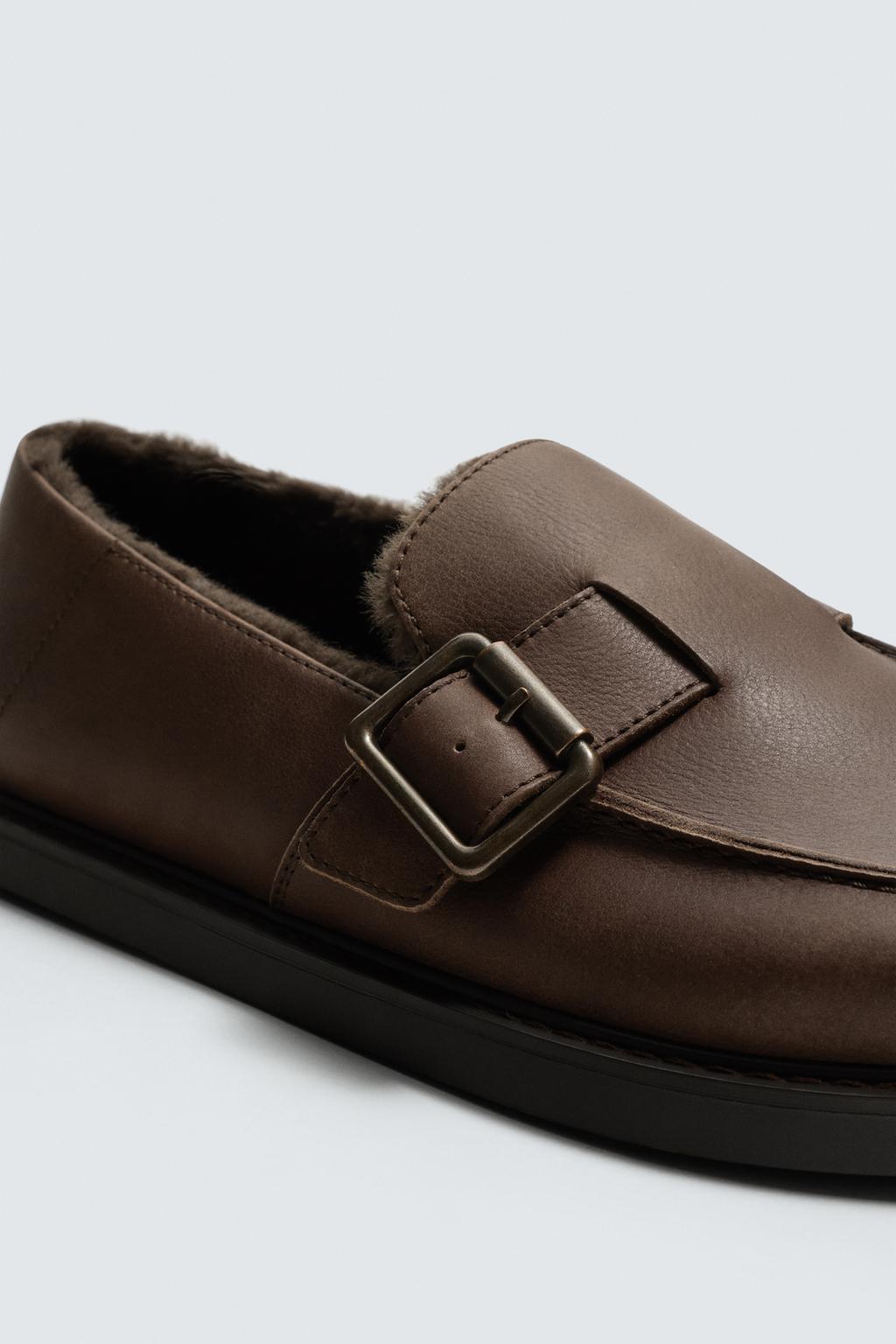 КОЖАНЫЕ САБО С ПРЯЖКОЙ