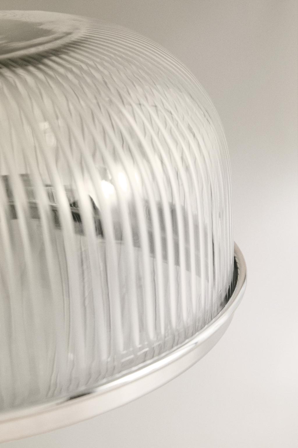 Поднос для торта из металла и стекла