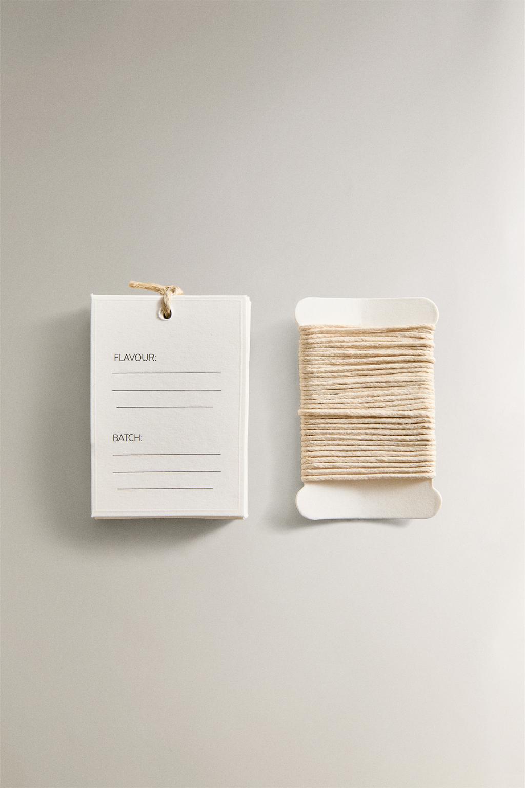 Набор ярлыков и ткани