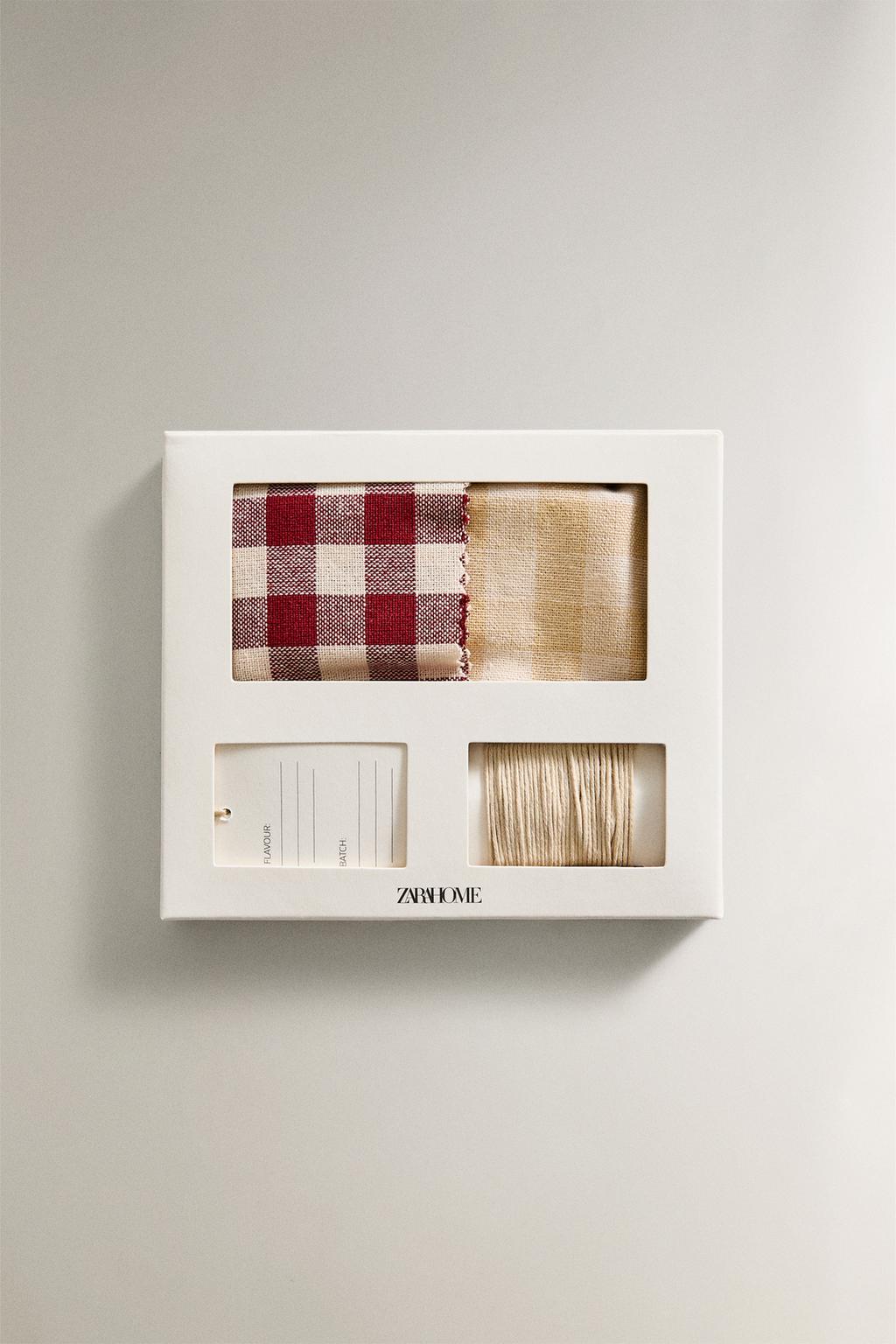 Набор ярлыков и ткани