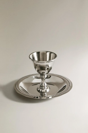 Стальная подставка для яиц с тарелкой- Заказать в России