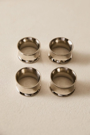 Набор кольцев для салфеток из стали (набор из 4 штук)- Заказать в России