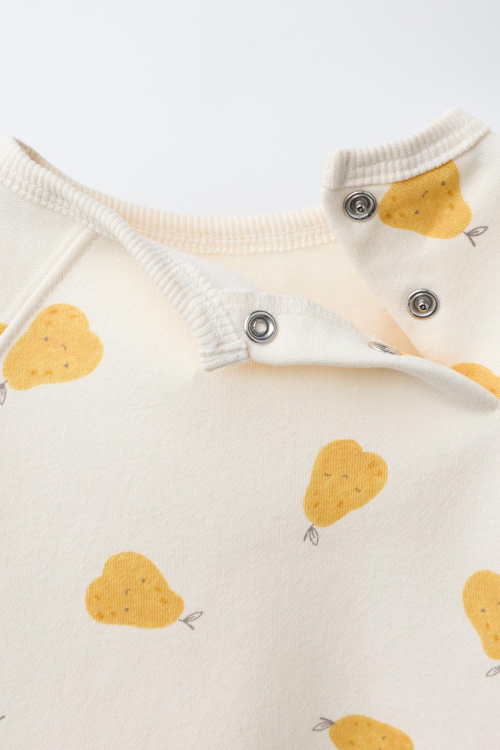 КОМПЛЕКТ ИЗ ТОЛСТОВКИ И ЛЕГГИНСОВ С ПРИНТОМ «ГРУШИ»