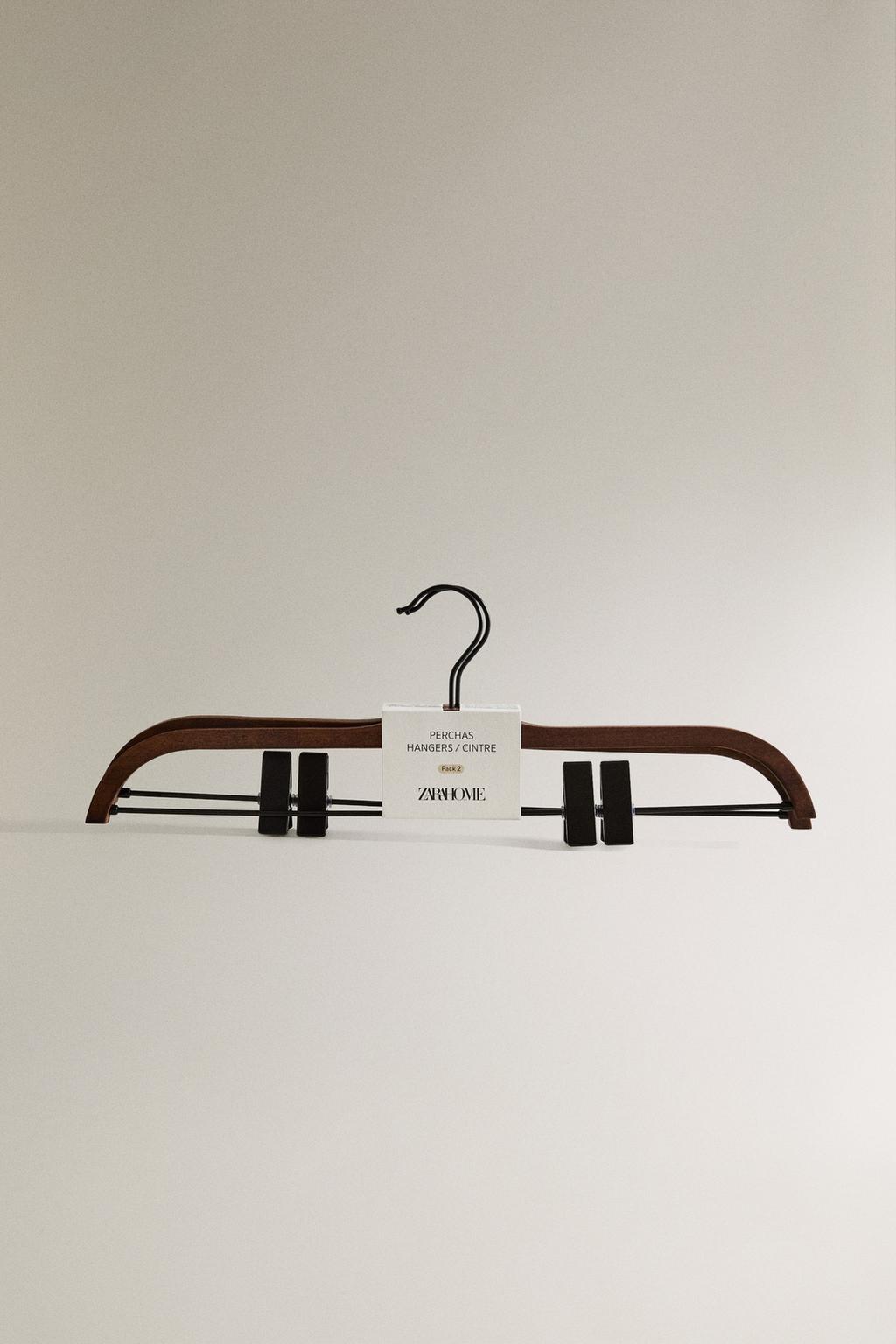 Набор деревянных плечиков для рубашек (набор из 2)