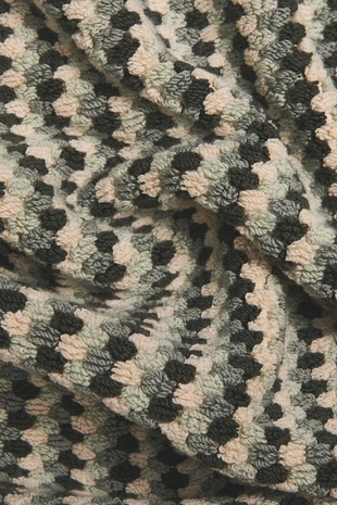 Хлопковый коврик для ванны с геометрическим жаккардовым узором- Заказать в России