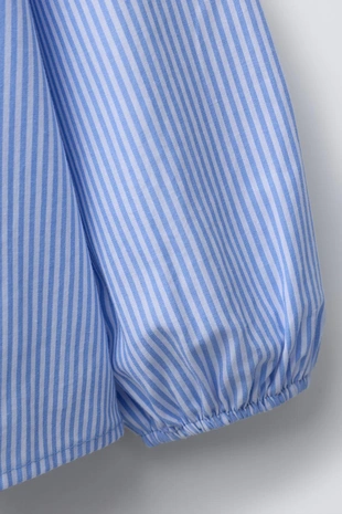 Рубашка в полоску с воротником в виде сердец- Заказать в России