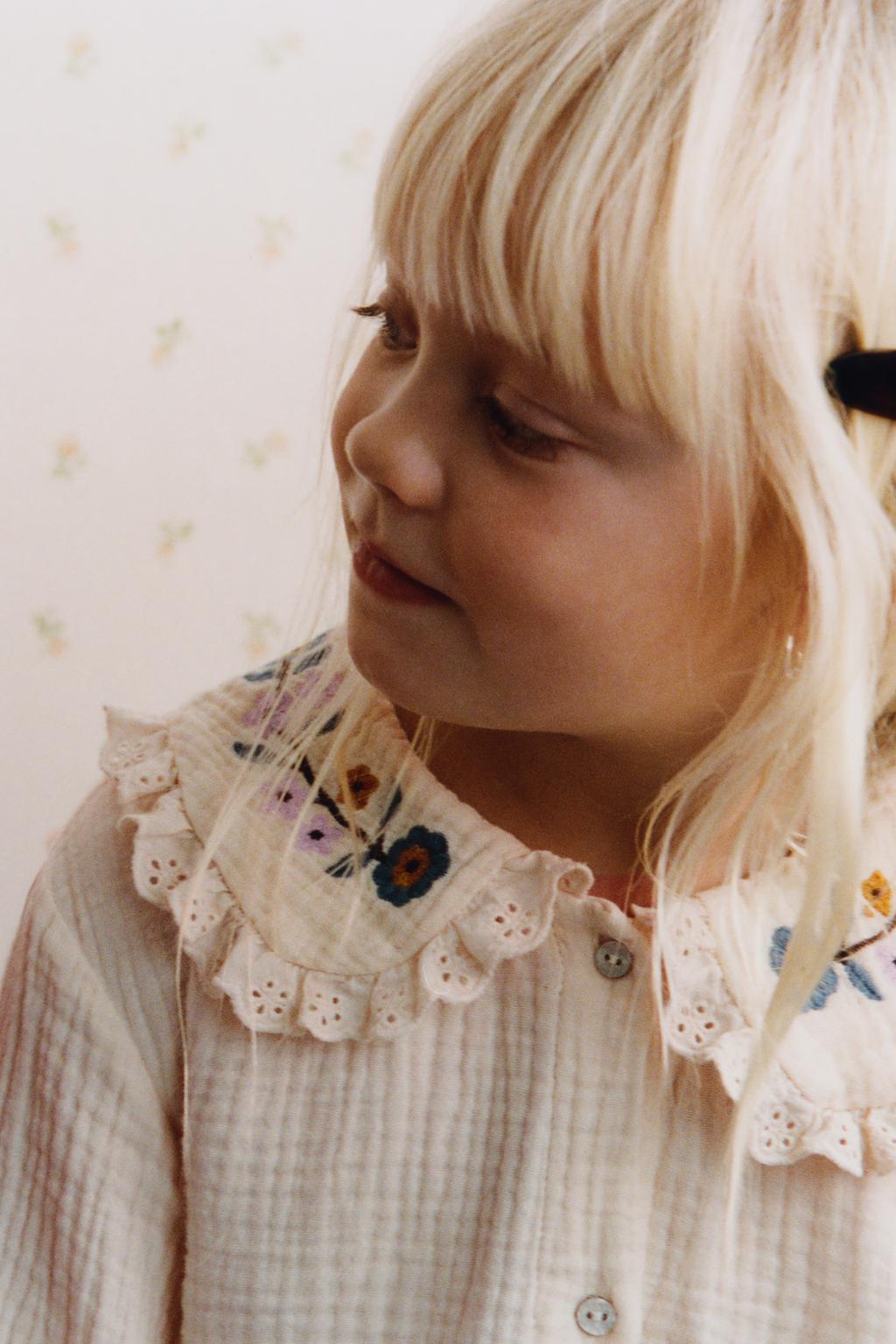 РУБАШКА С ВЫШИВКОЙ «ЦВЕТЫ»