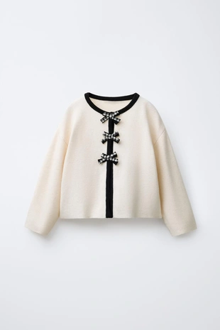 Кардиган с бантами виши- Заказать в России