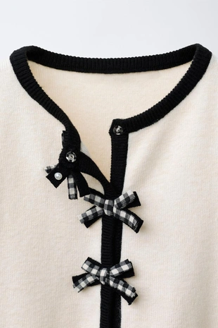 Кардиган с бантами виши- Заказать в России