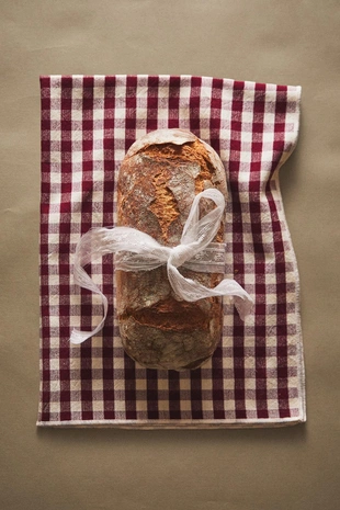 Набор больших хлопковых чайных полотенец в клетку (набор из 2)- Заказать в России