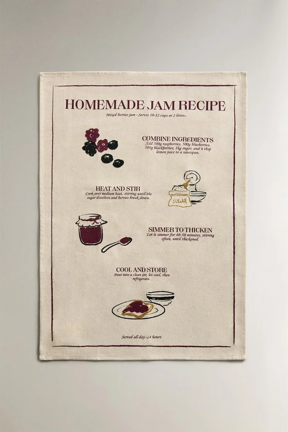Набор кухонных полотенец с джемом (набор из 2 штук)
