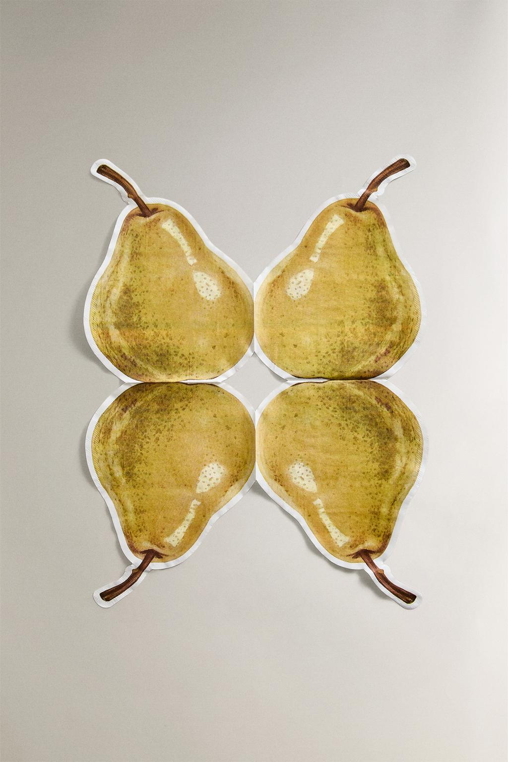 Набор бумажных салфеток с грушей (упаковка из 20 штук)