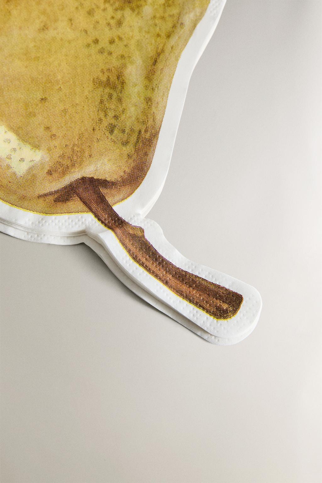 Набор бумажных салфеток с грушей (упаковка из 20 штук)