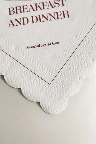 Набор бумажных завтрака салфеток (упаковка из 20 штук)- Заказать в России