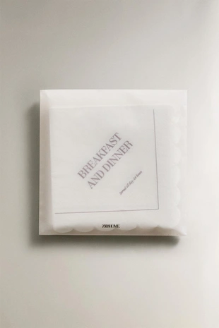 Набор бумажных завтрака салфеток (упаковка из 20 штук)- Заказать в России