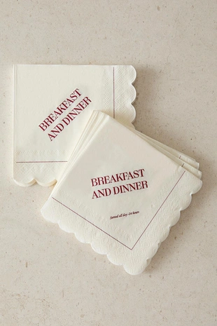 Набор бумажных завтрака салфеток (упаковка из 20 штук)- Заказать в России