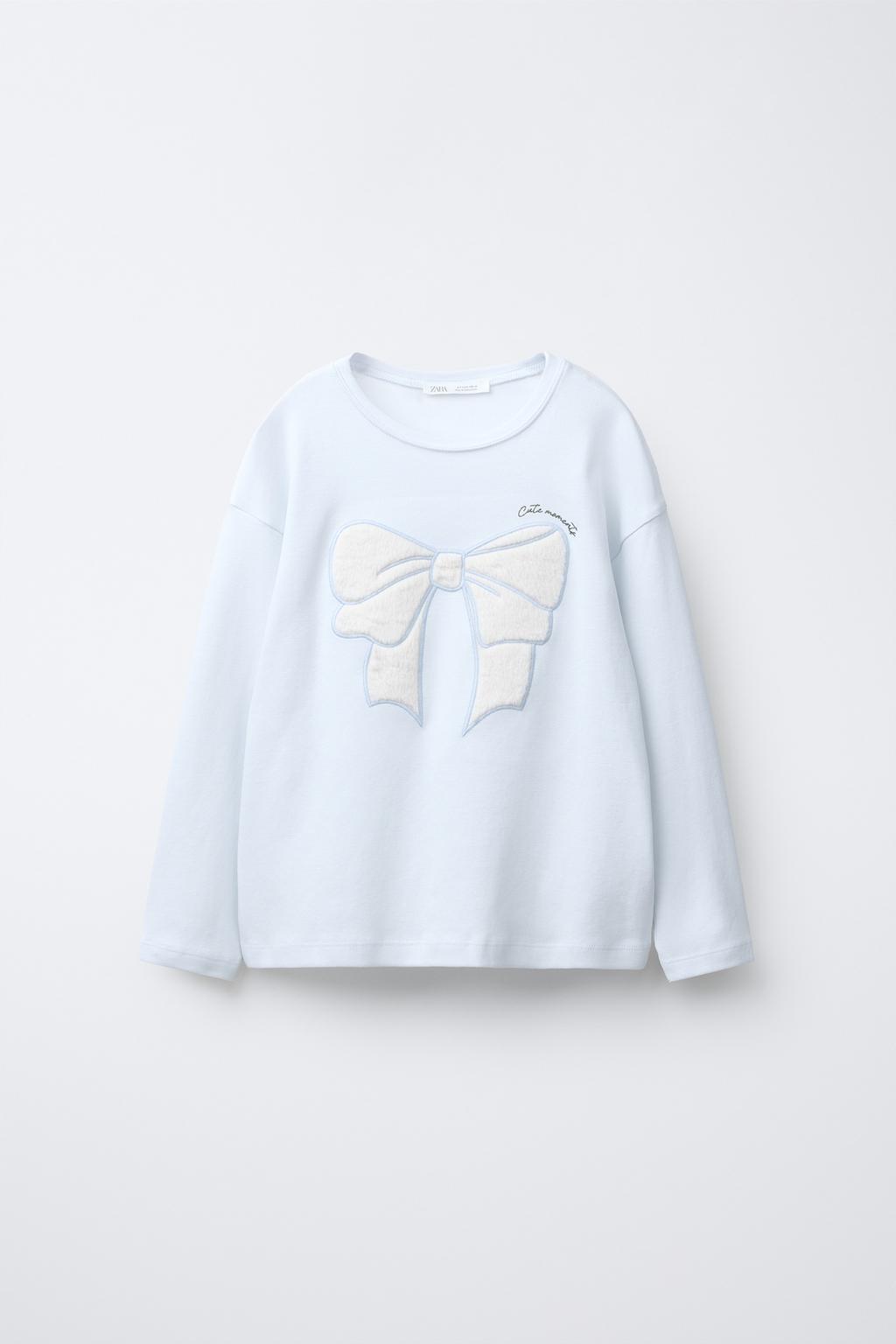 6-14 ЛЕТ/ПИЖАМА С БАНТОМ И ИМИТАЦИЕЙ МЕХА