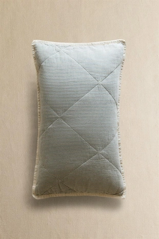 Детский стёганный хлопковый чехол на подушку в полоску- Заказать в России