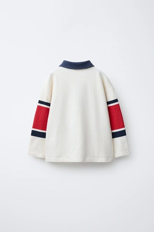 Поло в полоску с этикеткой- Заказать в России