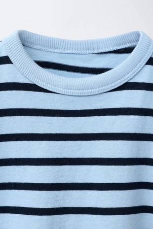 Майка в полоску с вышитой надписью- Заказать в России