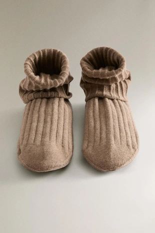 Носки из кашемира с подошвой из кожи- Заказать в России