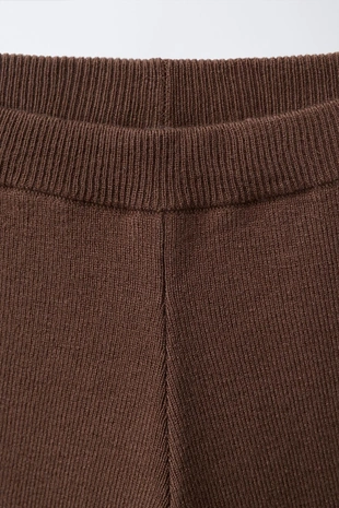 Трикотажные брюки-кюлоты с бантами