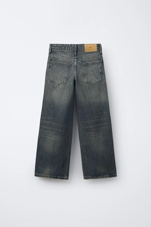 Джинсы WIDE LEG с заклепками- Заказать в России