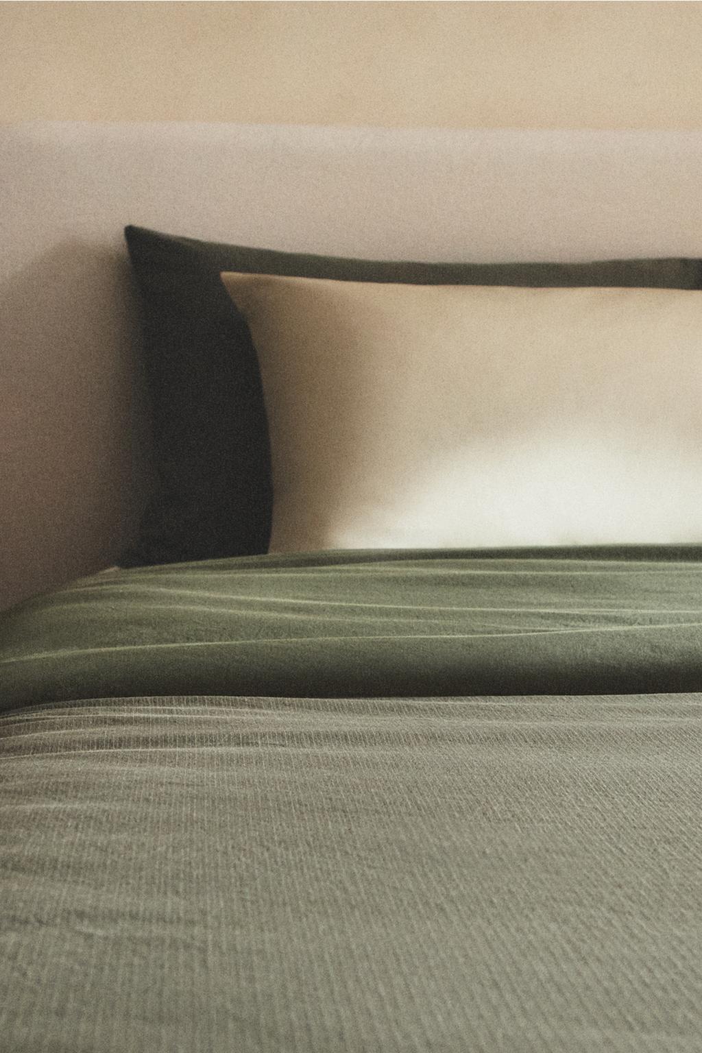 Плед из хлопка в полоску