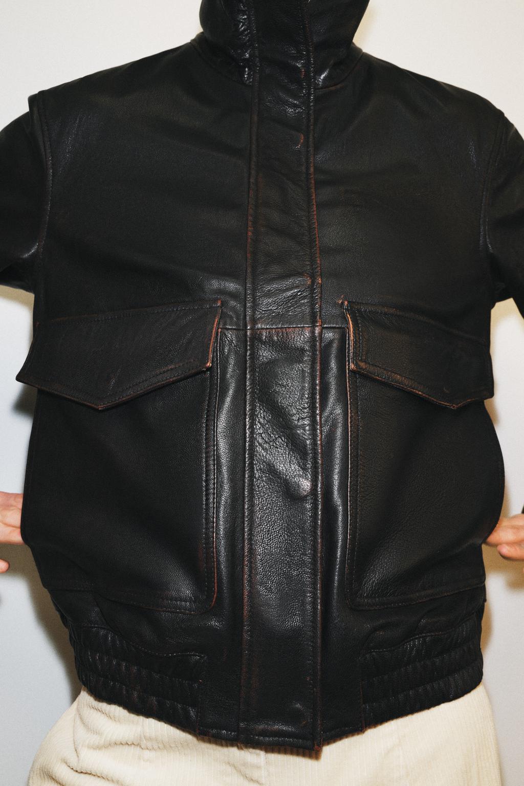 БОМБЕР ИЗ 100% КОЖИ — ZW COLLECTION LIMITED EDITION