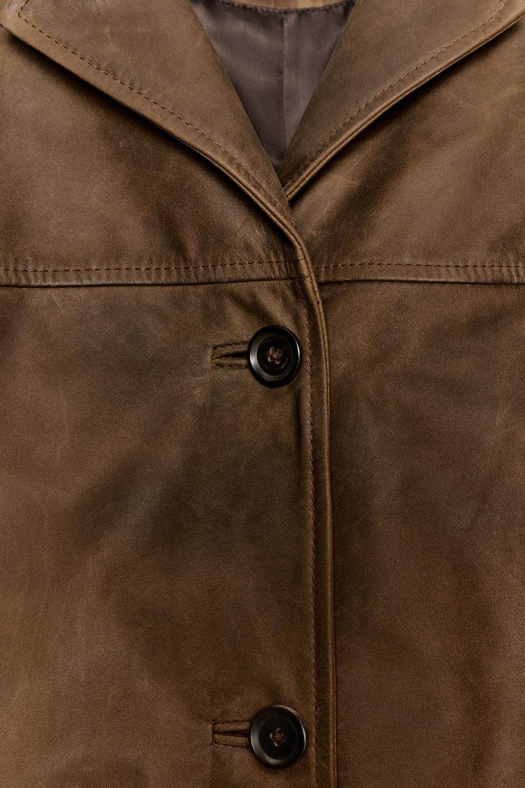 Куртка из коллекции zw из натуральной кожи