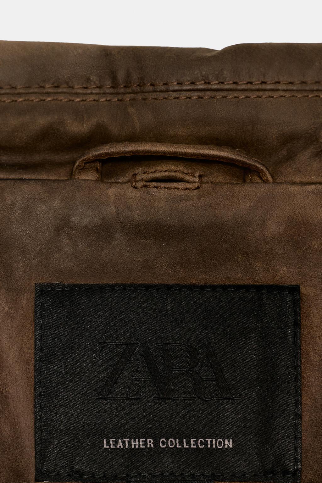 Куртка из коллекции zw из натуральной кожи