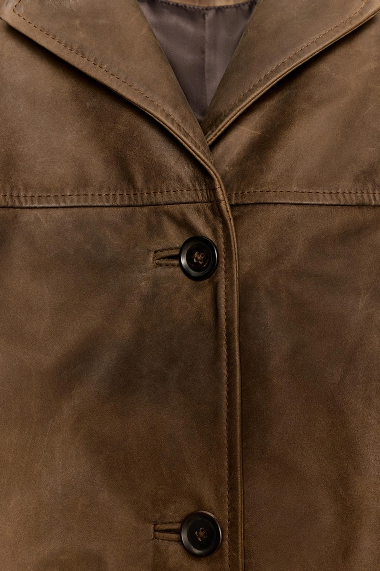 Куртка из ограниченной коллекции zw из кожи