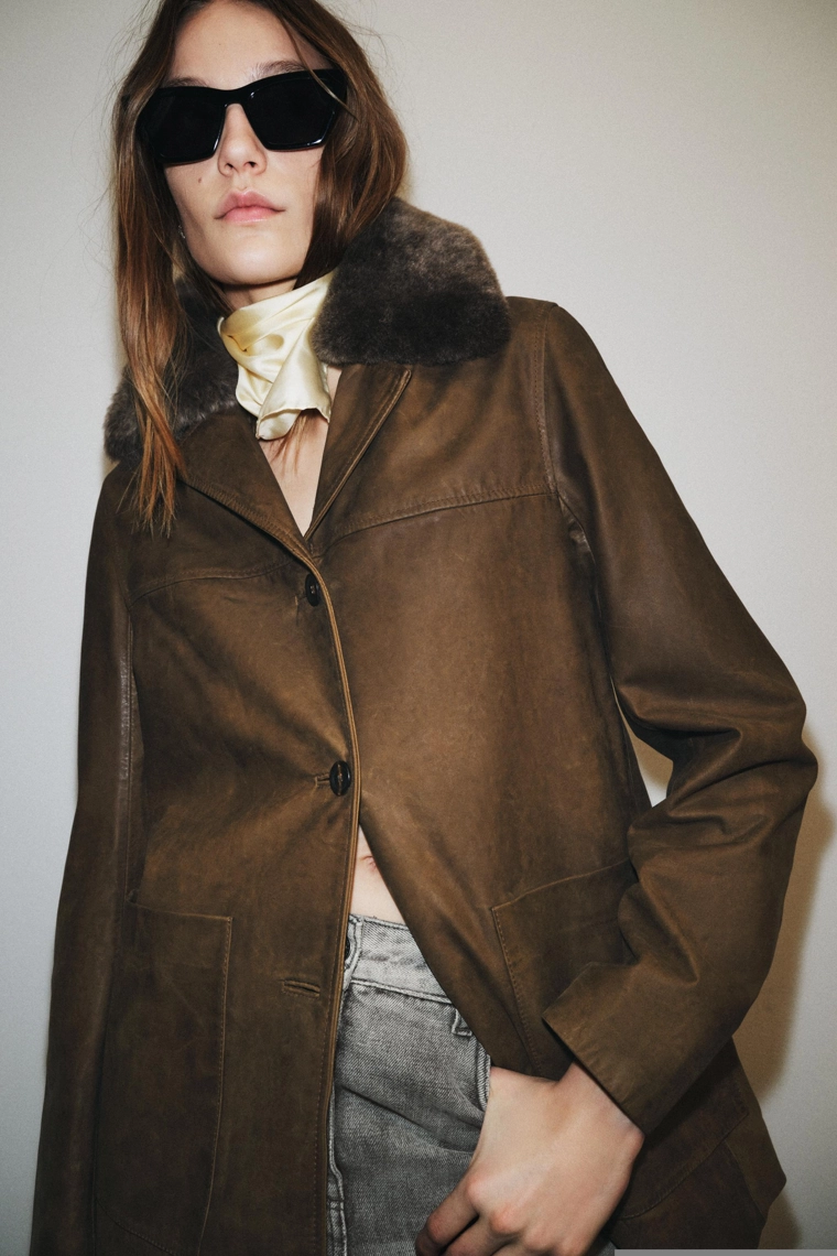 Куртка из ограниченной коллекции zw из кожи