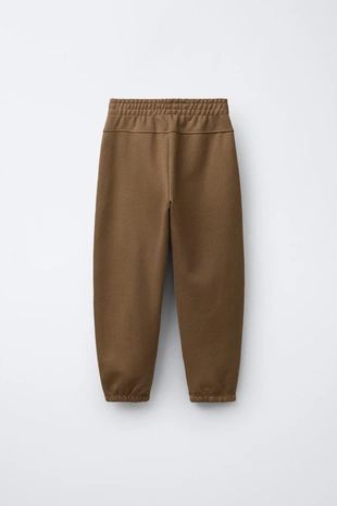 Джоггеры из мягкой ткани с надписью