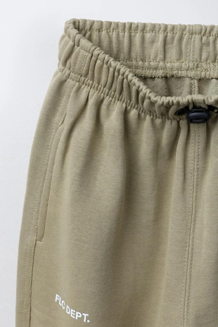 Флисовые брюки BALLOON с текстом- Заказать в России