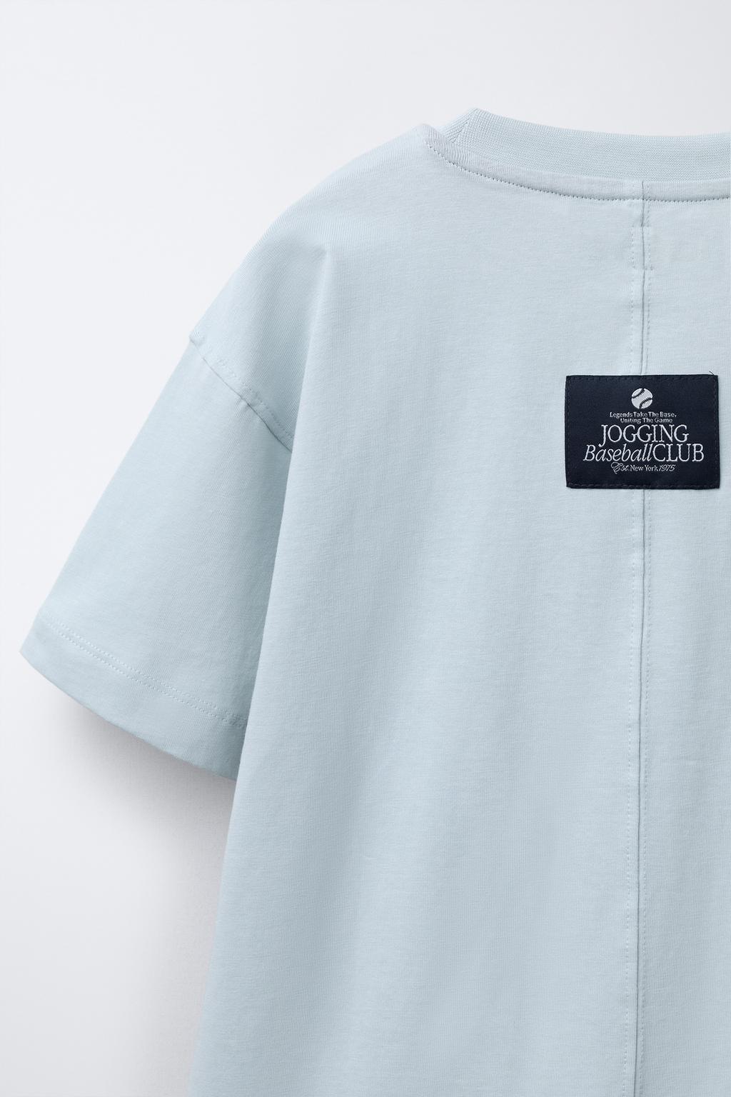 ФУТБОЛКА JOGGING С НАДПИСЬЮ И ЭТИКЕТКОЙ