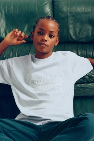 Футболка JOGGING с надписью и этикеткой- Заказать в России