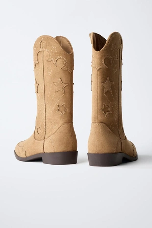 Ковбойские сапоги со звездами- Заказать в России