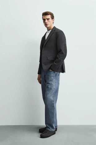 Блейзер букле с узором «гусиная лапка»- Заказать в России