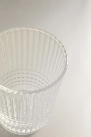 Стакан из стекла с рельефным геометрическим узором- Заказать в России