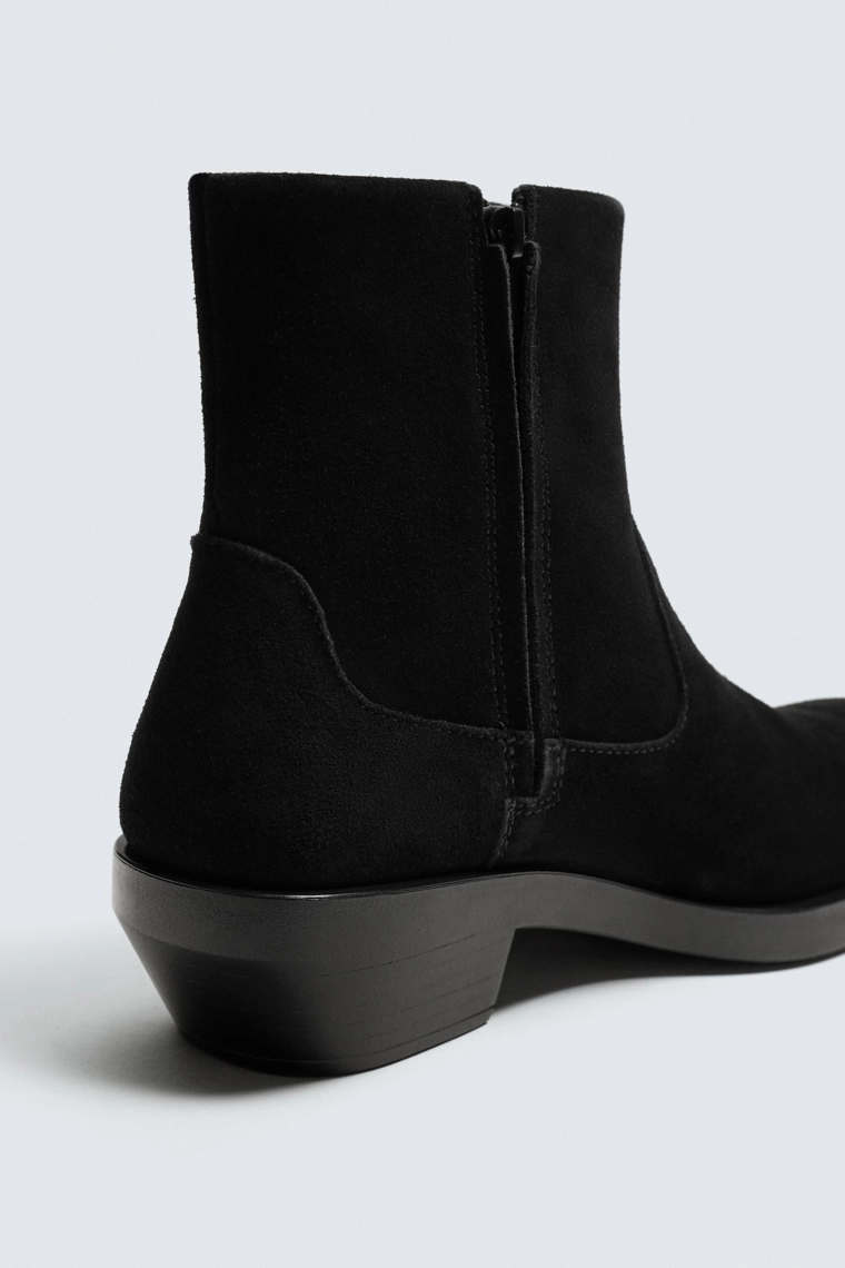 Кожаные ковбойские сапоги