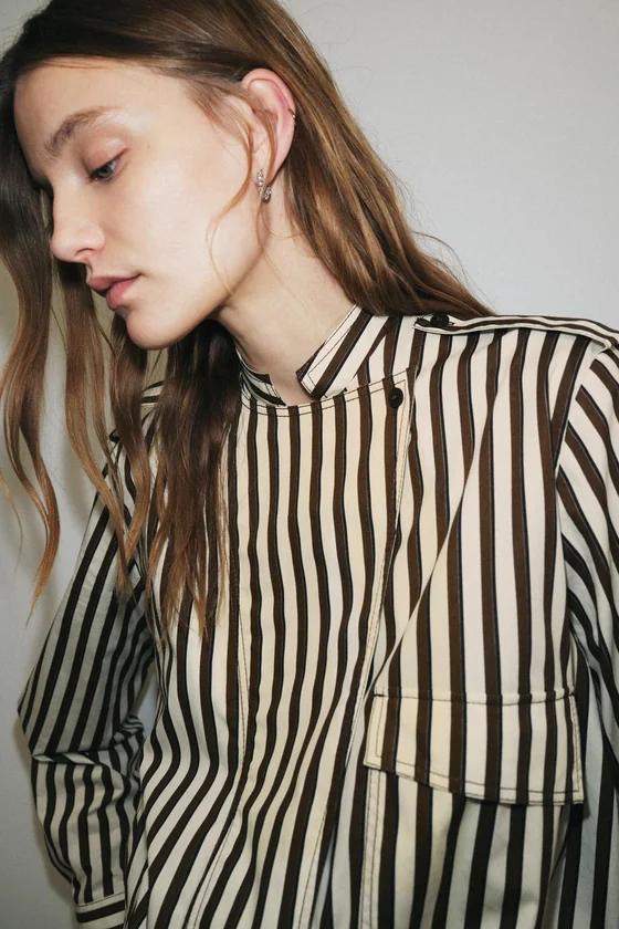 РУБАШКА В ПОЛОСКУ коллекция Zara «ZW»
