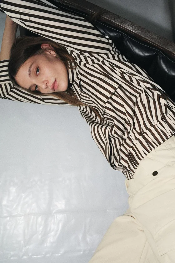 РУБАШКА В ПОЛОСКУ коллекция Zara «ZW»