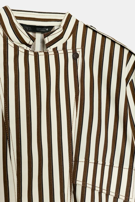 РУБАШКА В ПОЛОСКУ коллекция Zara «ZW»