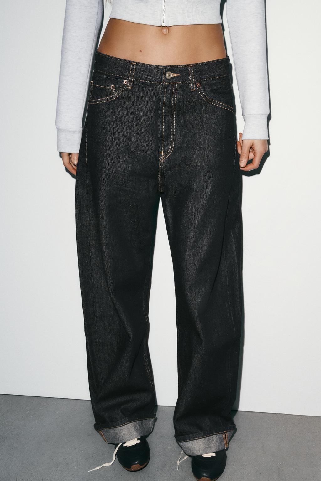 ДЖИНСЫ TRF BAGGY FOLDED СО СРЕДНЕЙ ПОСАДКОЙ