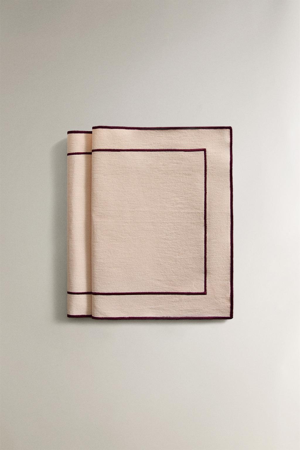 Хлопковый подстольник с каймой